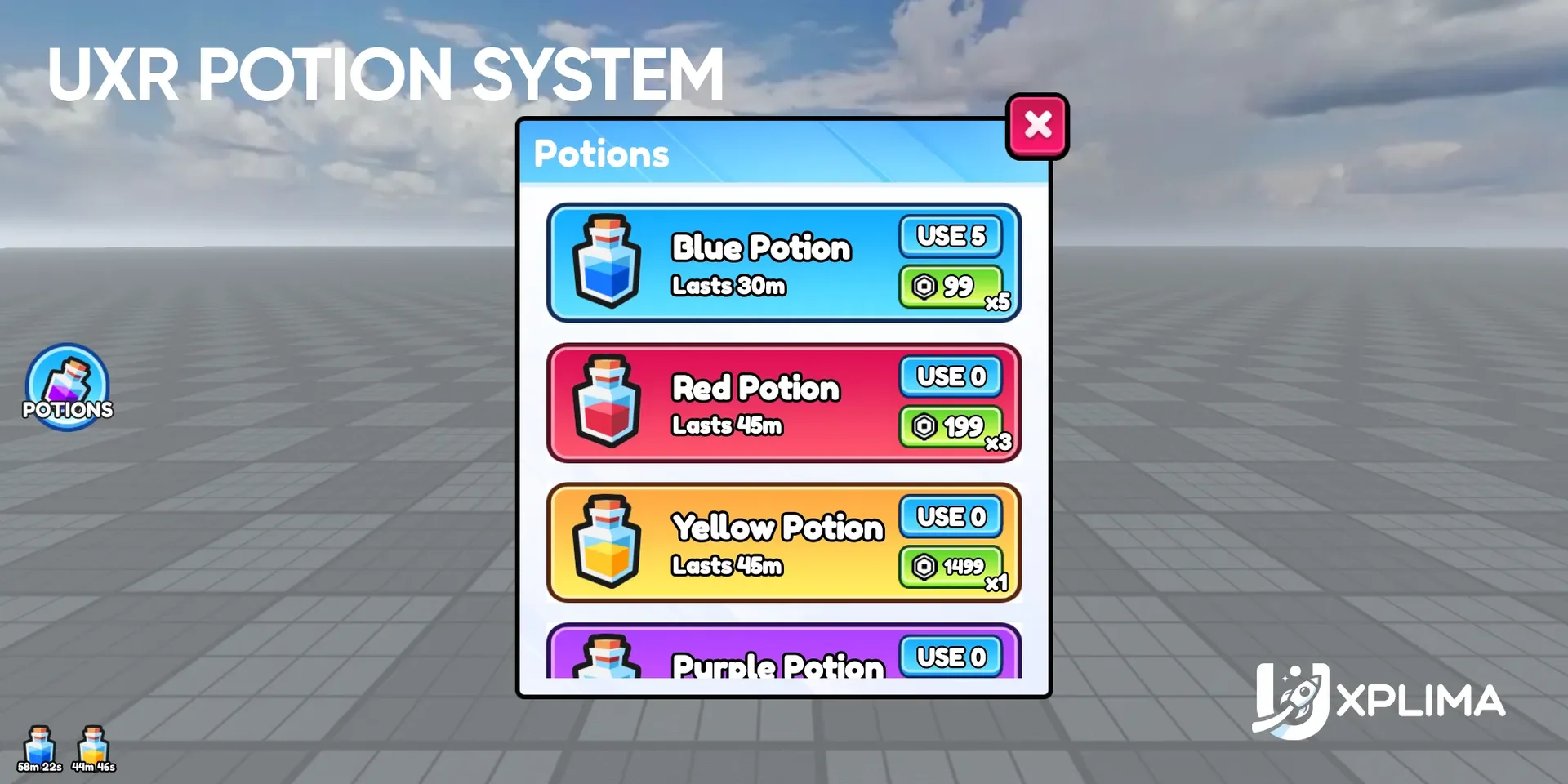 UXR Potion System