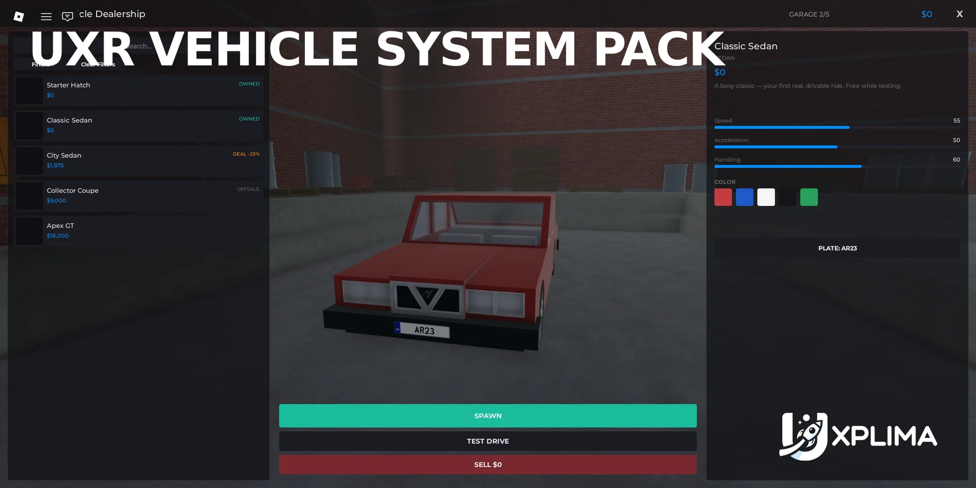 UXR Vehicle Systems Pack
