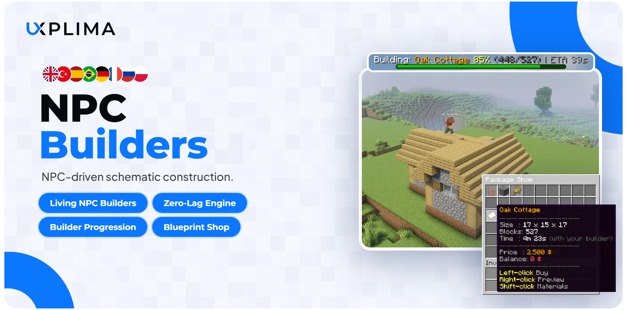 uxmBuilders - NPC Construction Plugin