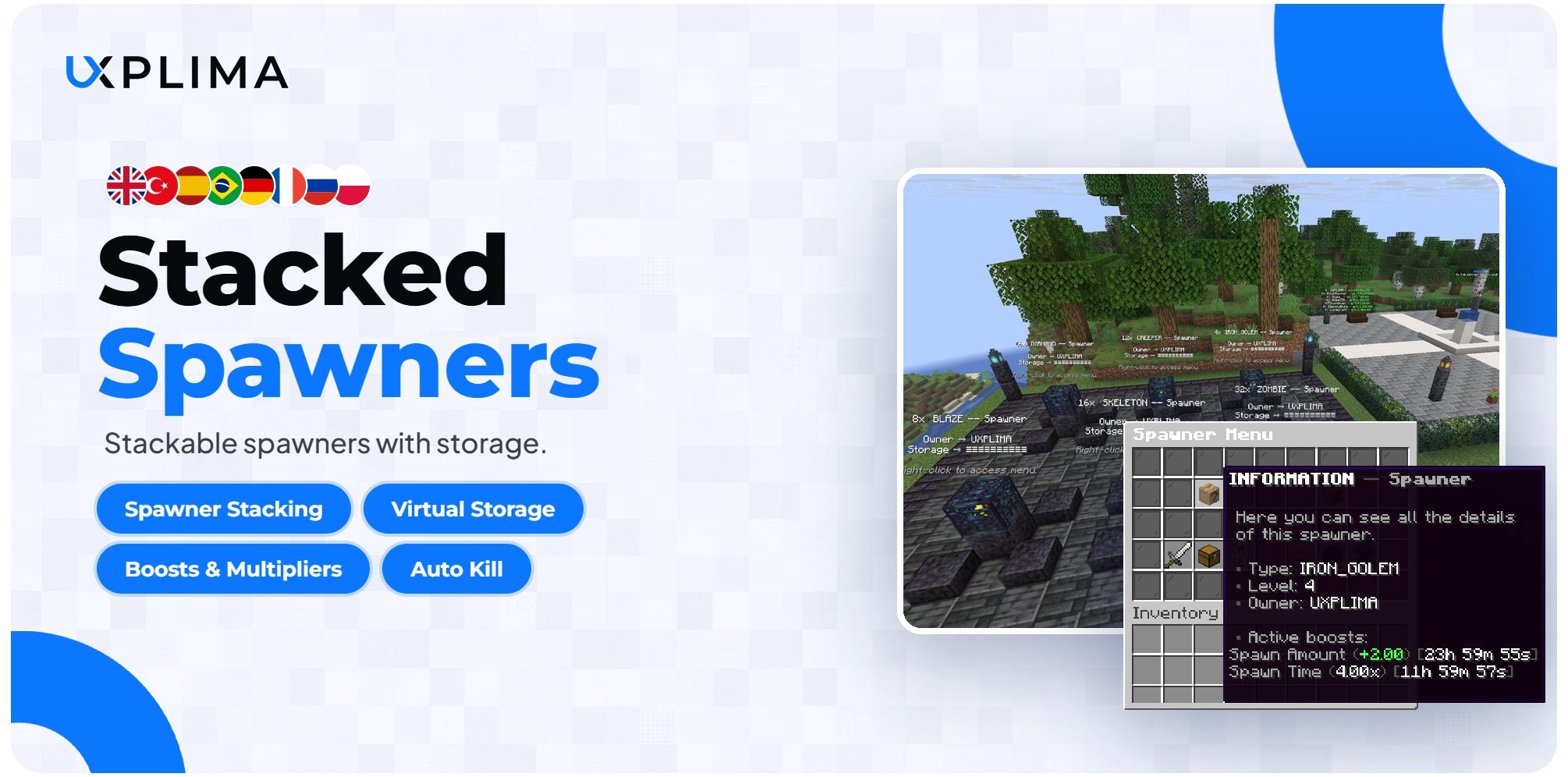 uxmSpawners - All-in-one Spawner Plugin