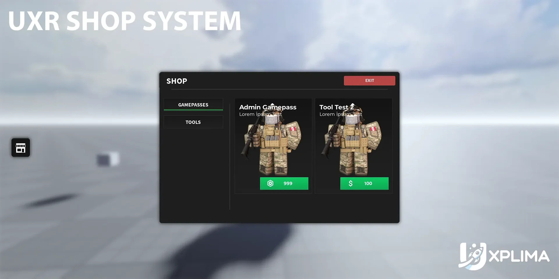 UXR Shop System
